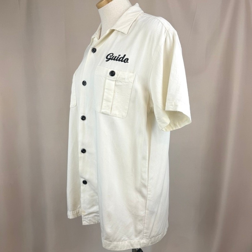 Vintage LUCKY‎ BRAND Mens (S) Bowling Shirt Button Down Chi Chi Rockabilly 90s - Picture 3 of 8